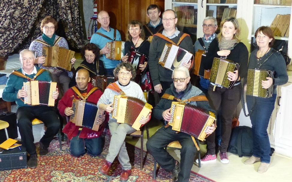 Les 12 stagiaires Avec Jacques Veschambre